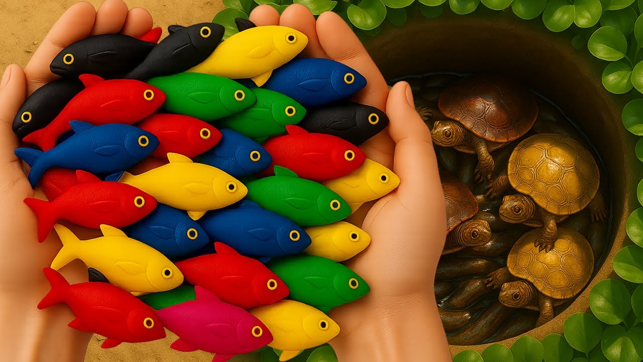 Catch Amazing Colorful Aquarium Creatures in Surprise Balls & Mini Pond — Betta, Catfish,Turtle&More