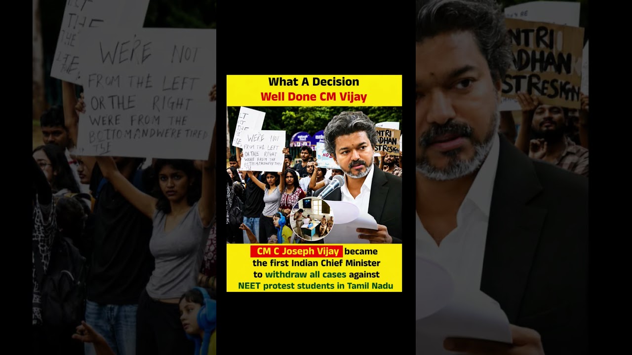 Well done CM vijay🫡... #shorts#neet#vijaythalapathy