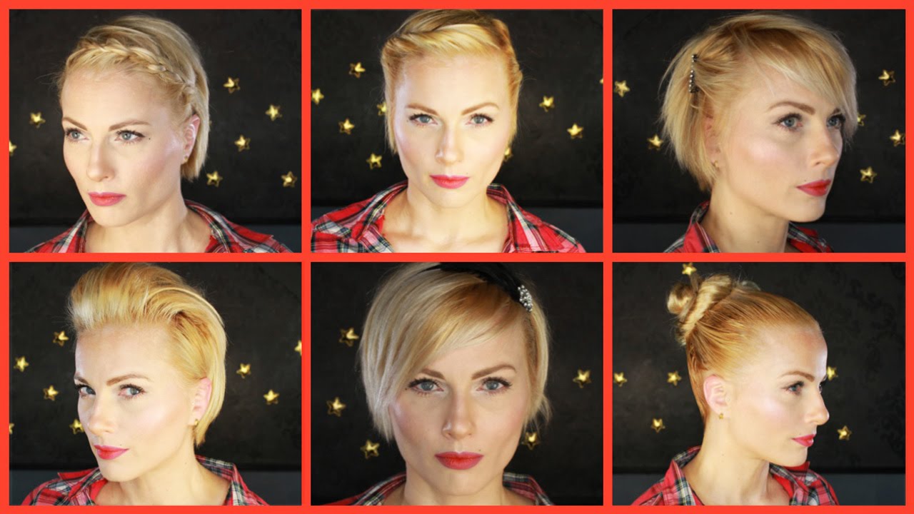 8 COIFFURES SIMPLES CHEVEUX COURTS