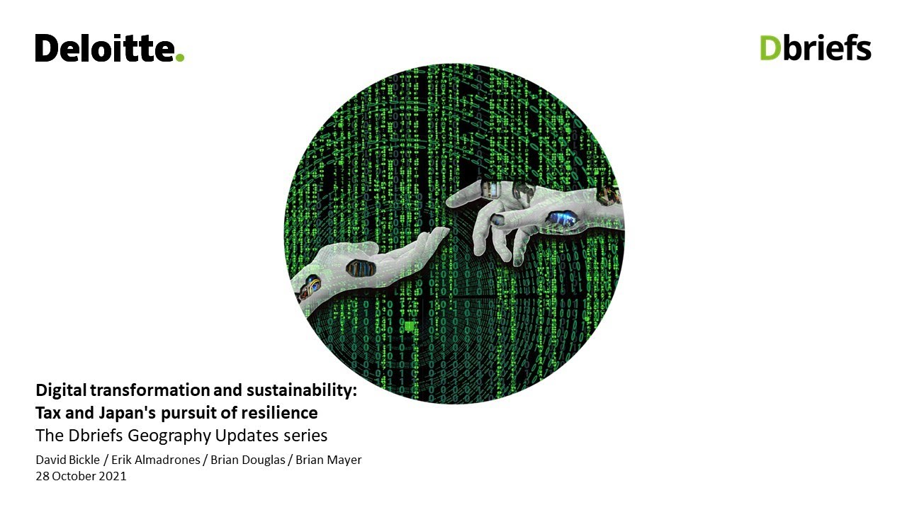 Digital transformation and sustainability: Tax and Japan's pursuit of resilience
