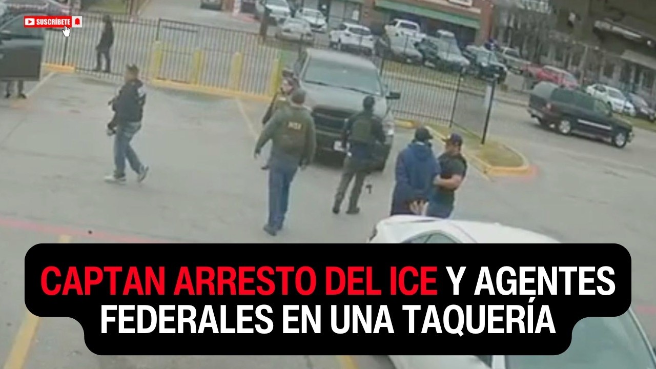 Captan arresto del ICE y agentes federales en una taquería