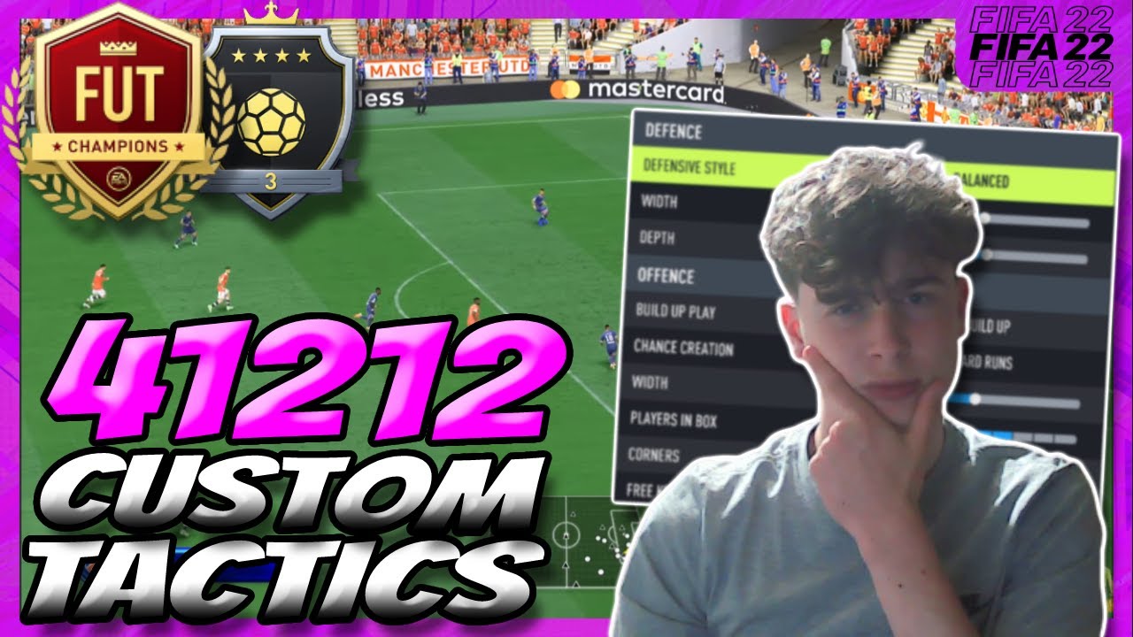 FIFA 22 41212(2) *NEXT GEN* PRO PLAYER CUSTOM TACTICS & PLAYER INSTRUCTIONS POST PATCH! | FUT 22