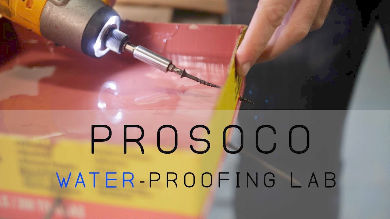 Prosoco Waterproofing Test Lab
