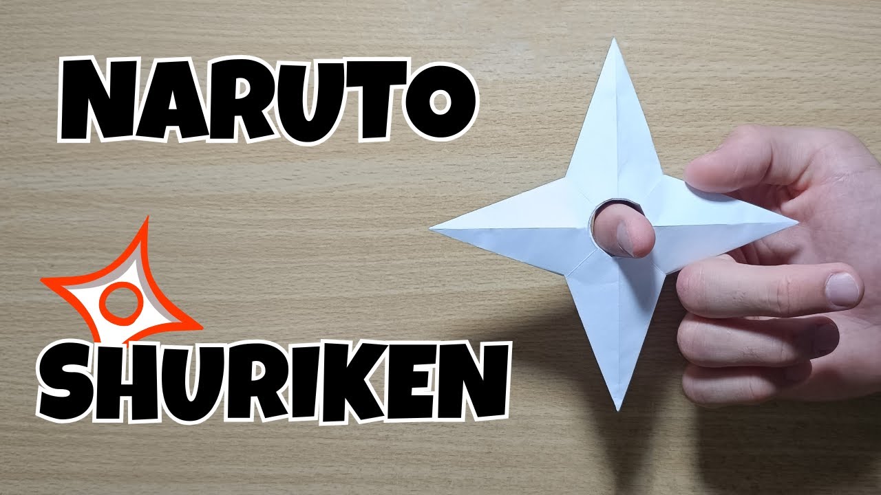 Origami Naruto Shuriken | Making Naruto Shuriken From Paper | How To Make A Paper Ninja Star !
