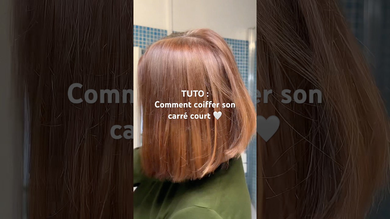TUTO - Comment coiffer son carr&eacute; court #cheveux #hair #hairdryer #hairdry #cheveuxcourts