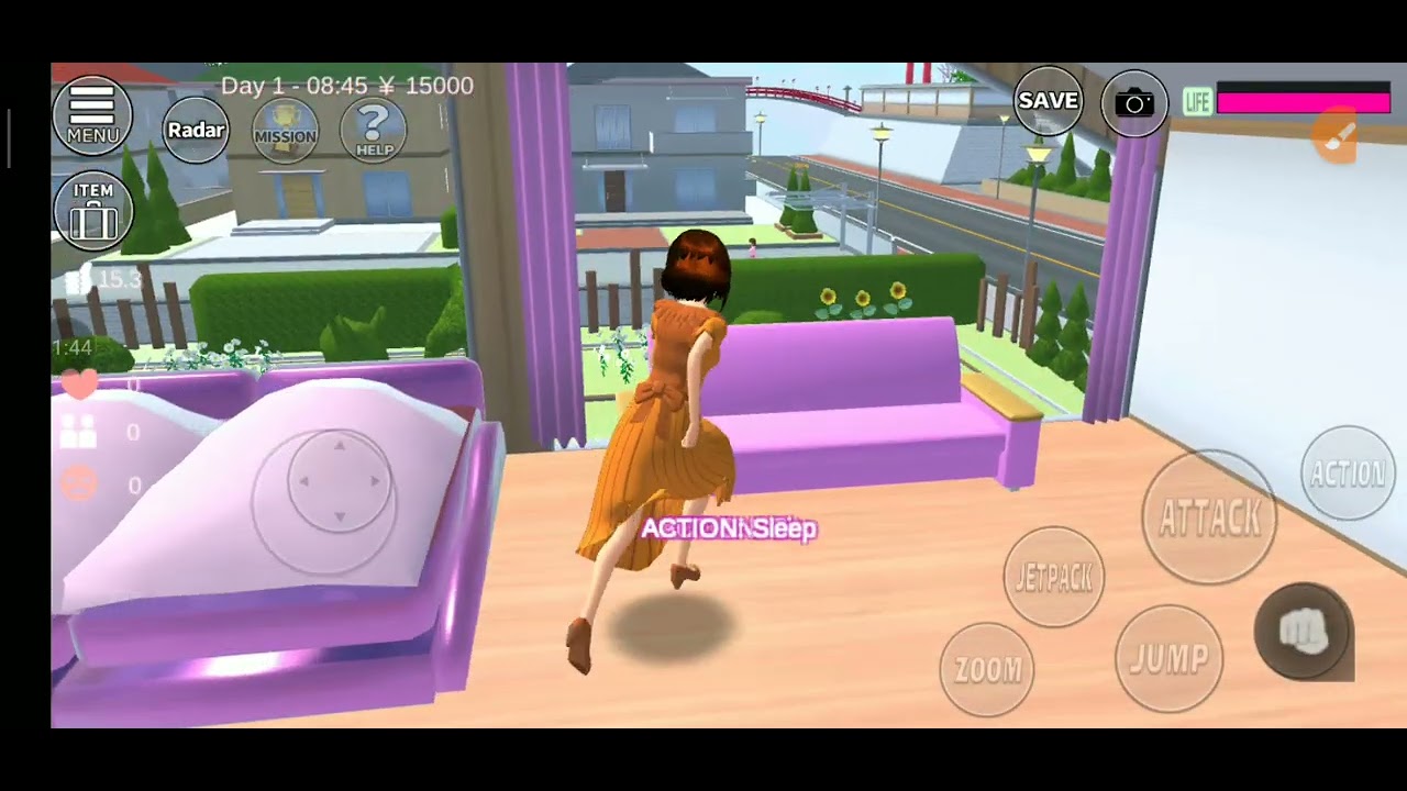 🏠Kittyဆောက်ထားတဲ့အိမ်ပြမယ်🤧တဝက်တပြက်နဲ့🙃#sakuraschoolsimulator 