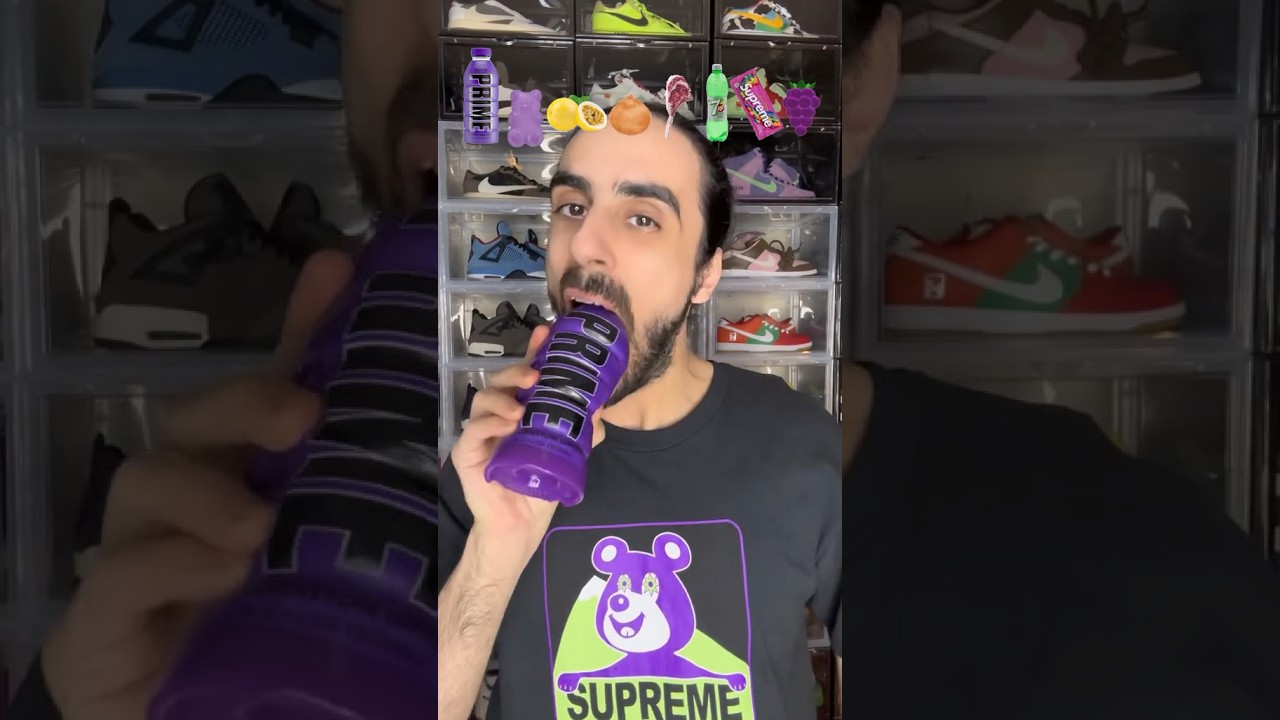 Food ASMR Eating a Prime bottle #food #asmr #satisfying #mukbang