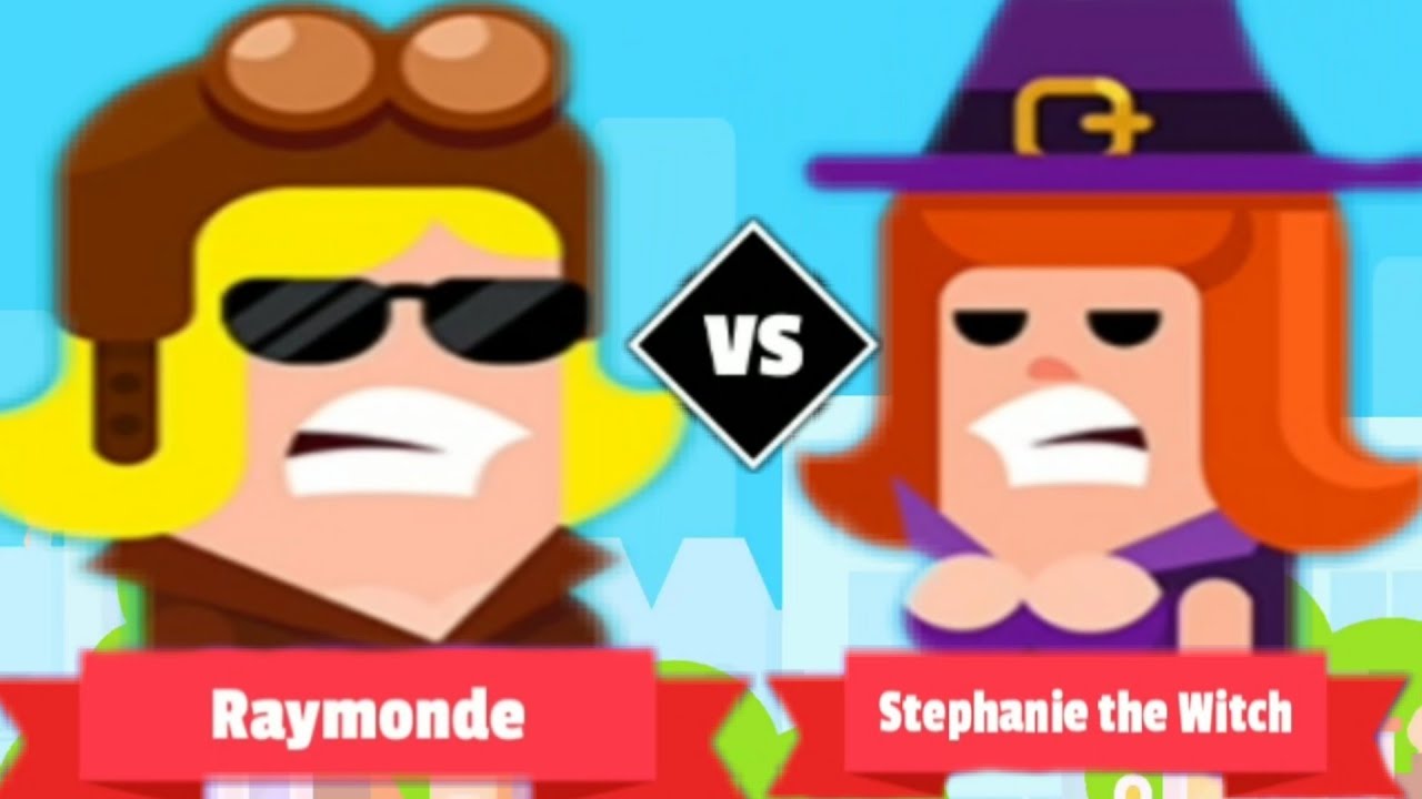 BOWMASTERS Android gameplay || Raymonde vs stephanie the witch