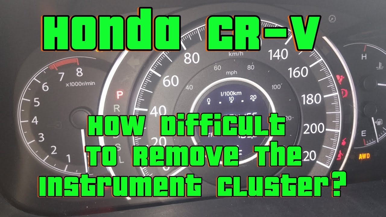 How To Remove 2011-2014 Honda CR-V Instrument Cluster (easy steps)