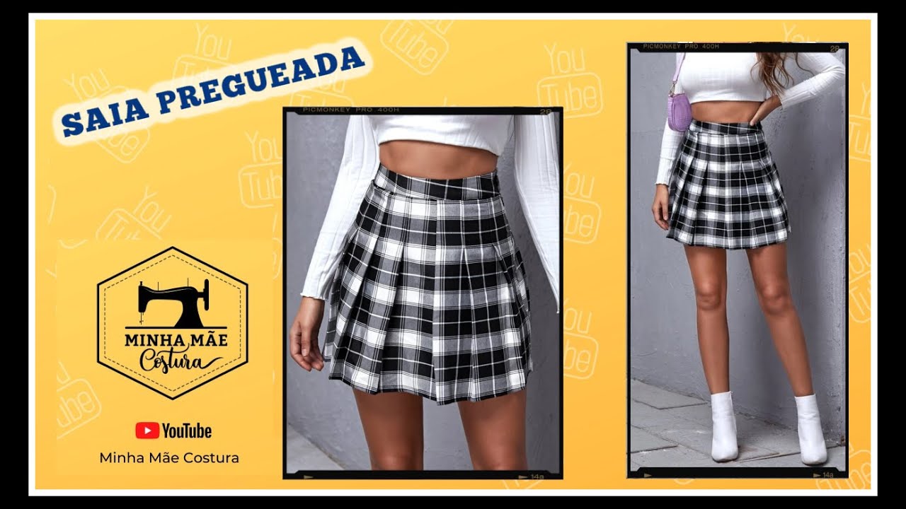 DIY – COMO MODELAR SAIA PREGUEADA - PASSO A PASSO DA MODELAGEM