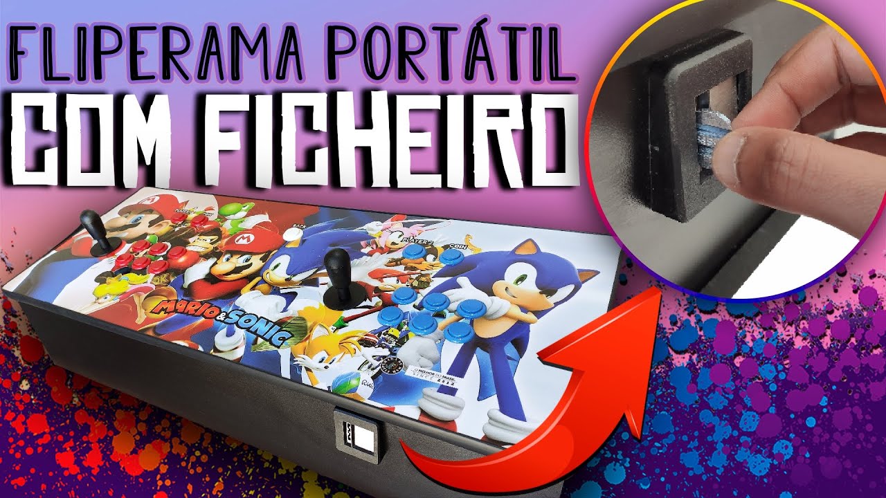 Fliperama Port&aacute;til com Ficheiro
