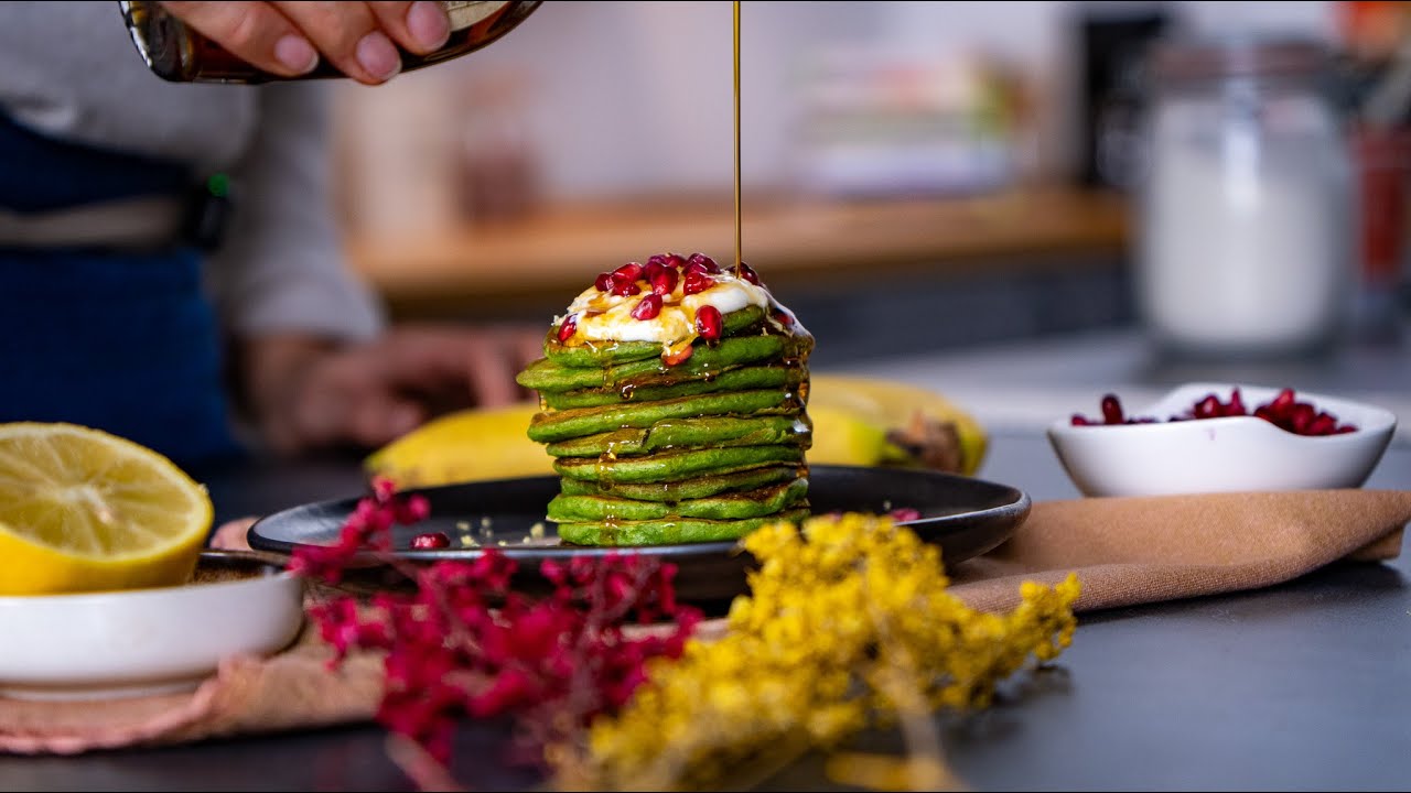 Diese süßen, grünen Pancakes musst du probieren! 🥞✨