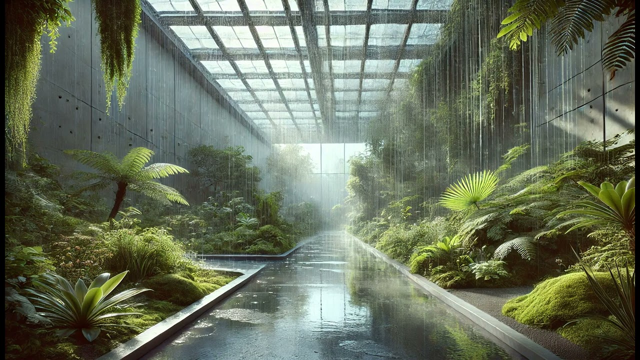 Calm Synth Lofi Chillhop Harp & Rainlight Reflections for Inner Peace 🌿🌧️🌤️