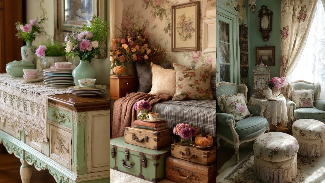 🍀HOW I DECORATED A Space with Grandmacore Charm | Vintage Home Styling Ideas for CREATIVE TOUCHES