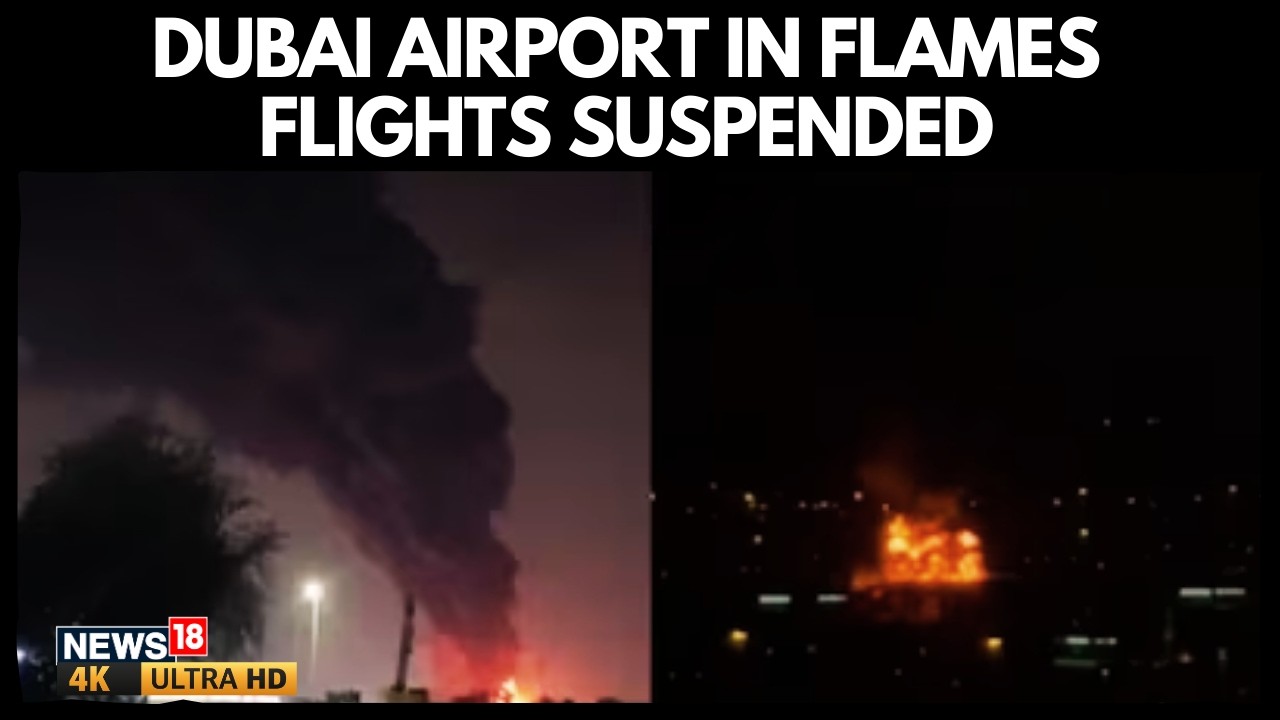 Dubai Under Attack? Huge Explosion & Fire Near Dubai Int'l Airport | Drone Hits Fuel Tank | 4K