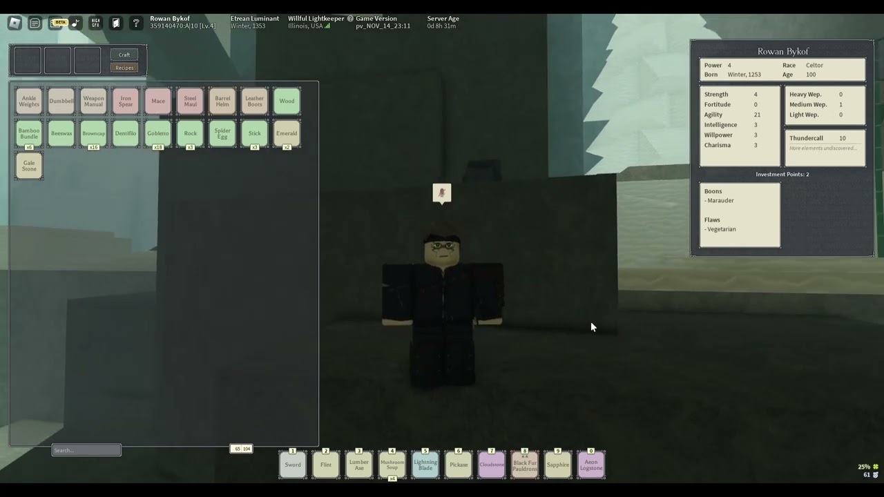 I'm Age 100 in Roblox Deepwoken