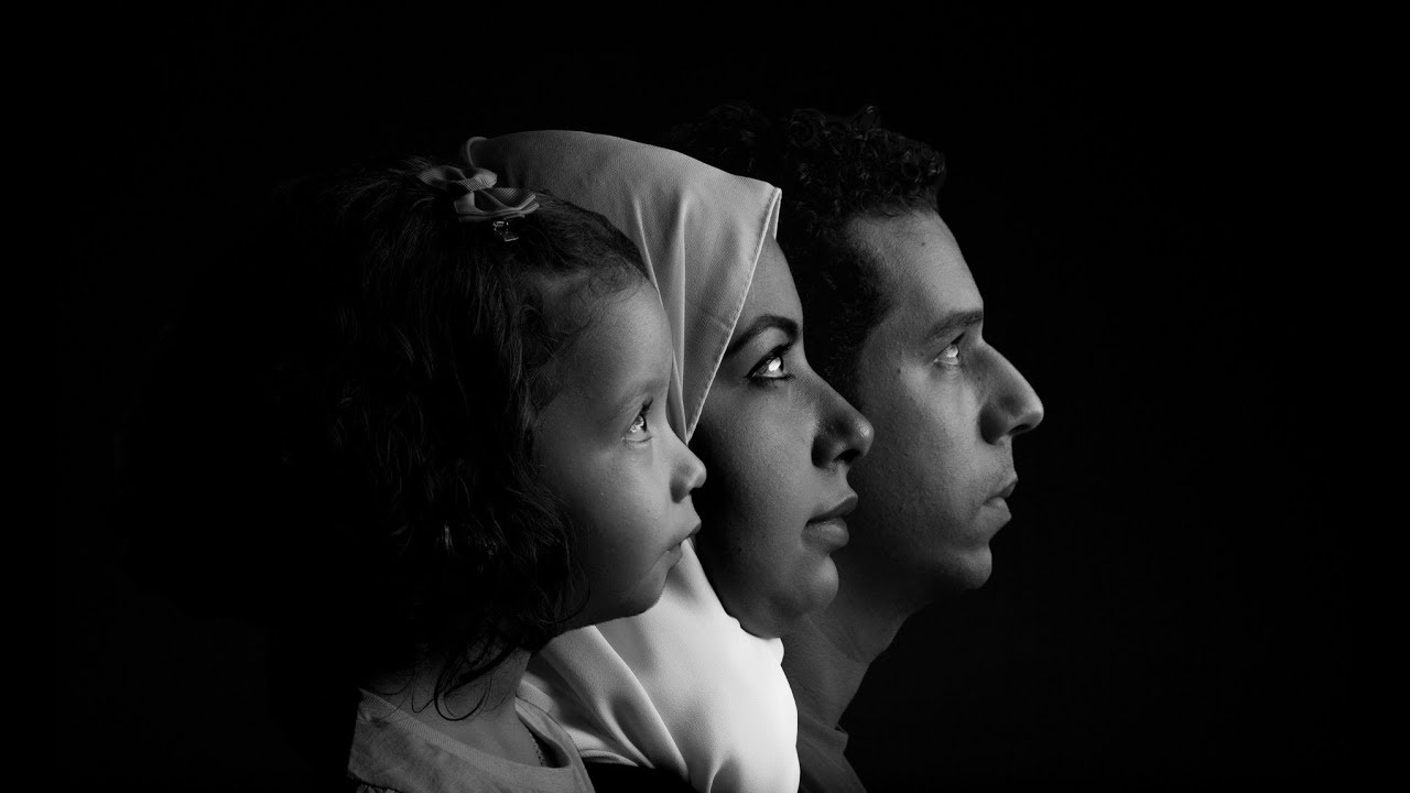 Family Portrait Composite in Photoshop CC step by step tutorial for low key dramatic shot.