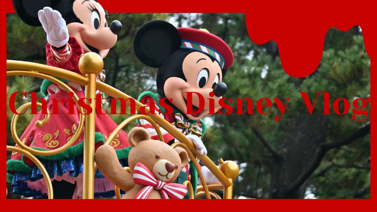 Vlog | 初めての地蔵‼️クリスマス🎄ディズニー🐭🏰は食べてお散歩でまったりコース☕️