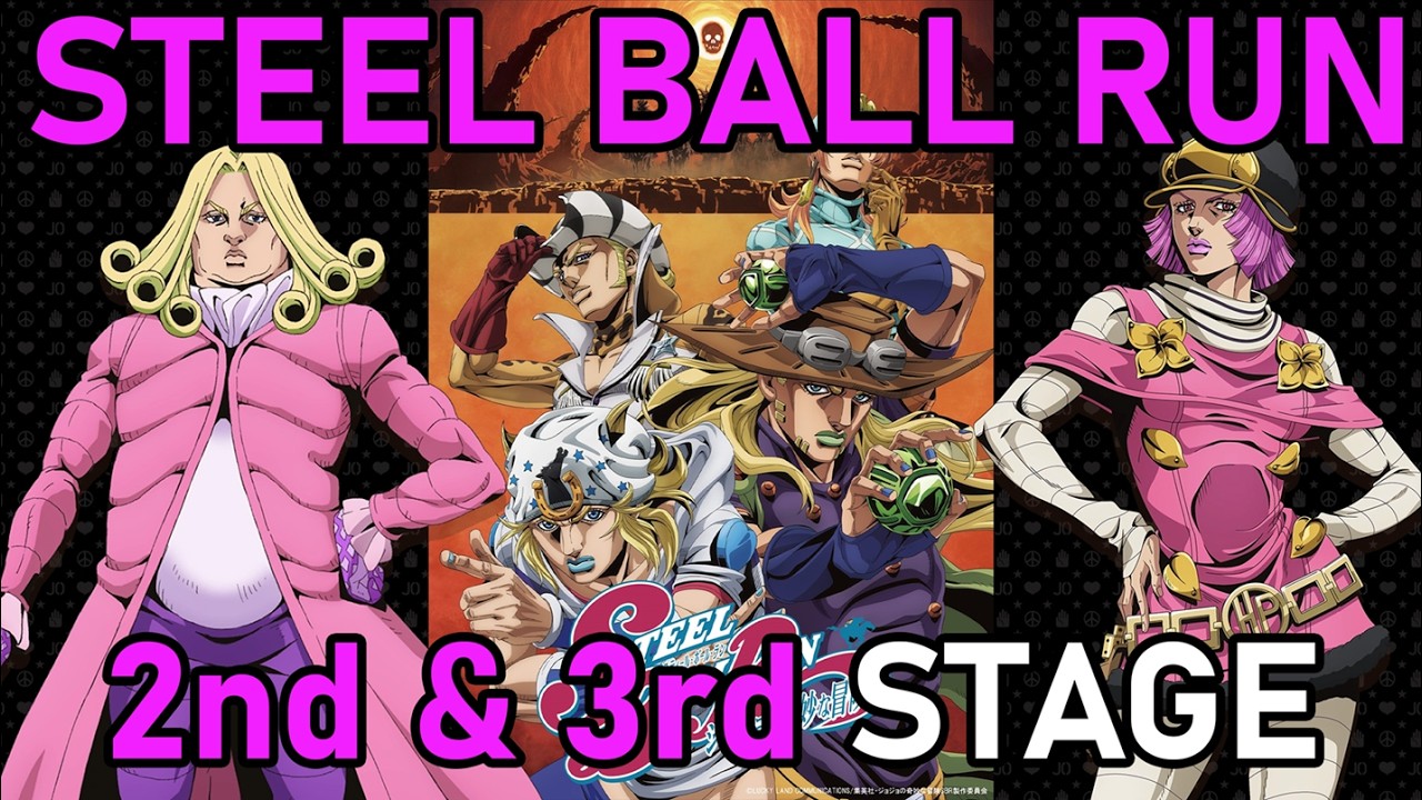 Steel Ball Run 2nd & 3rd STAGE - Release Date, Trailer Analysis & Character Reveals