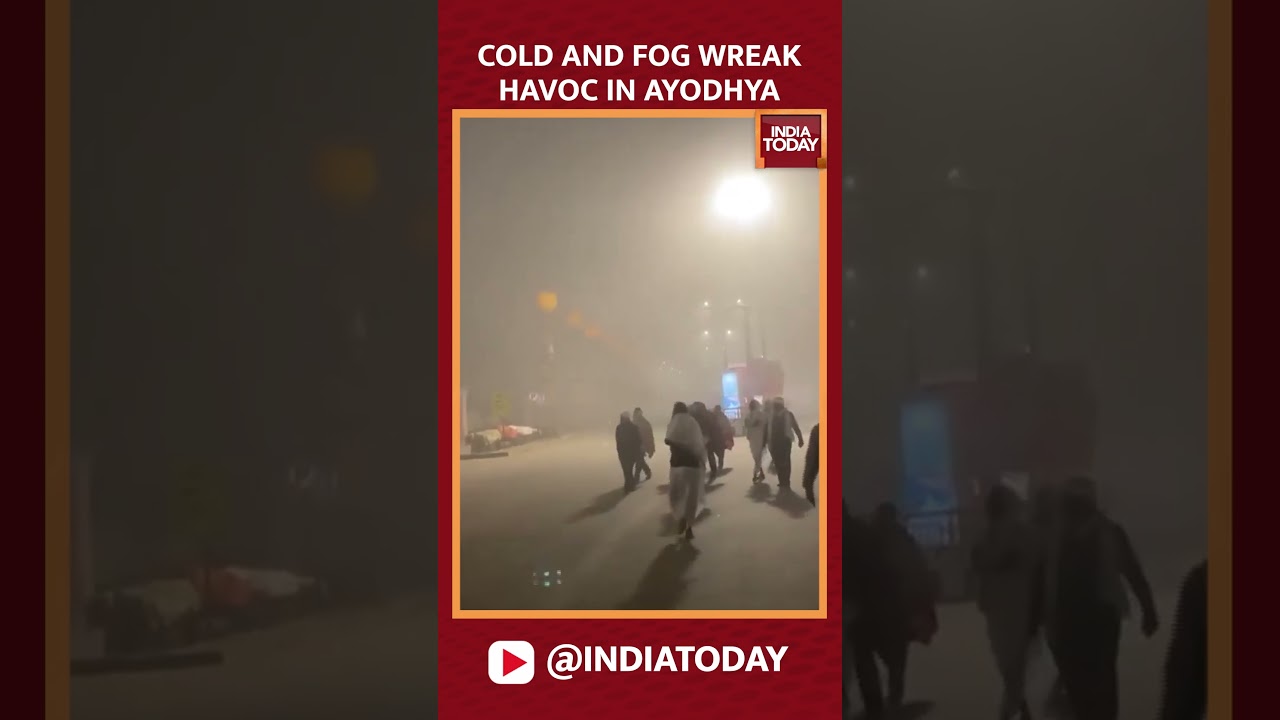 Ayodhya Witnesses Heavy Fog And Intense Cold Weather, People Shiver #shorts #ayodhya #winter