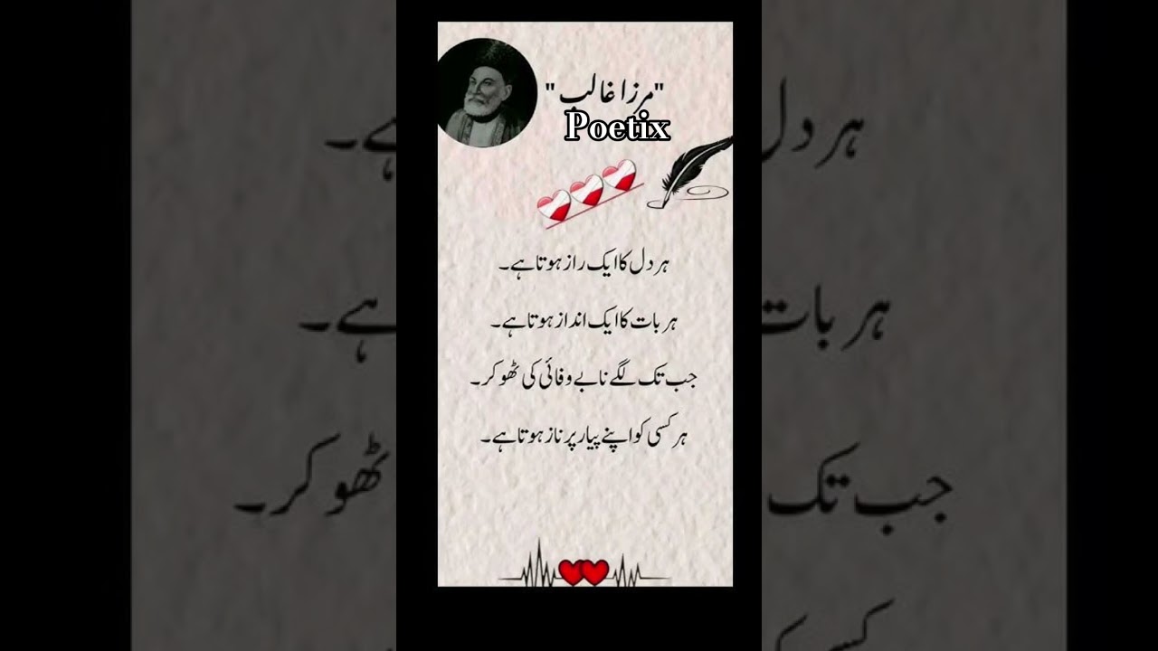 Her Dil ka ik raaz hotha haMirza ghalib poetry [Poetix]🥀#mirzaghalib​  #poetry​  #unfrezzmyaccount​