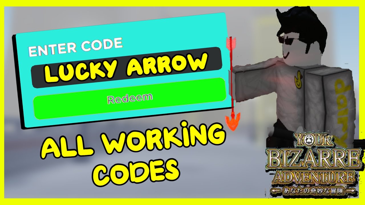 [YBA] ALL WORKING CODES! | New Lucky Arrow Code?!?