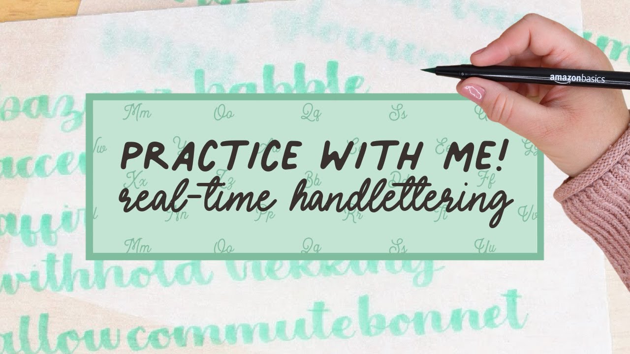 Letter With Me & Amazon Basics Brush Pens | How To Handletter