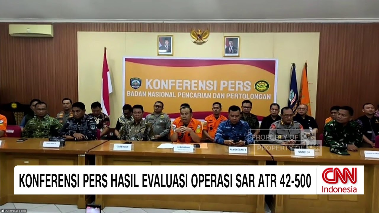 BREAKING NEWS Konferensi Pers Hasil Evaluasi Operasi SAR ATR 42-500
