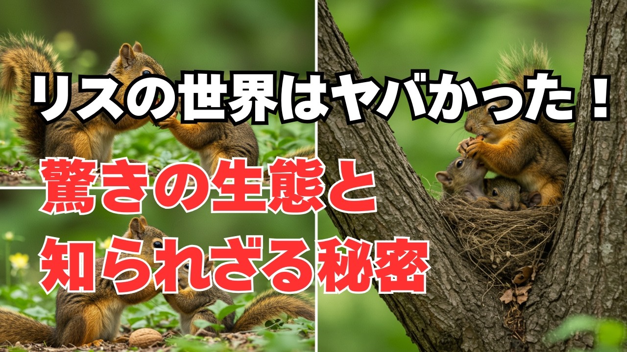 リスの世界はヤバかった！驚きの生態と知られざる秘密
