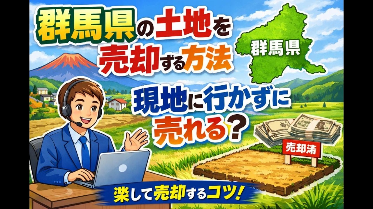 【遠方在住でもOK】群馬県の土地を売却する方法｜現地に行かずに売れる？