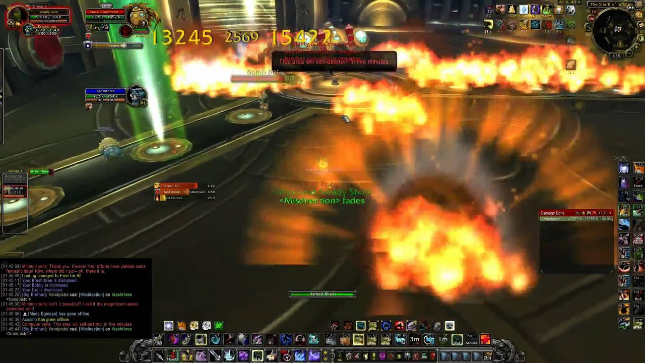 World first hunter solo: CaribaLd vs Mimiron HM: Firefighter