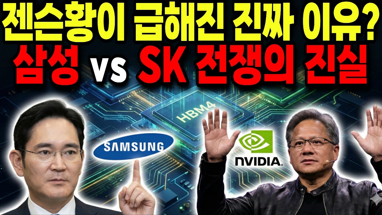 삼성 vs SK하이닉스 HBM4 전쟁, 엔비디아의 선택은? (2026년안에 판도가 뒤집힙니다)