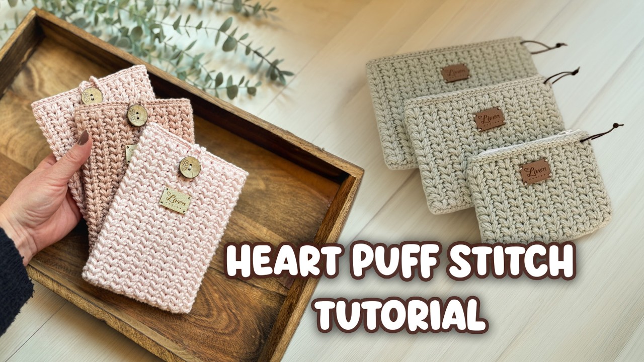 Heart-Puff stitch tutorial