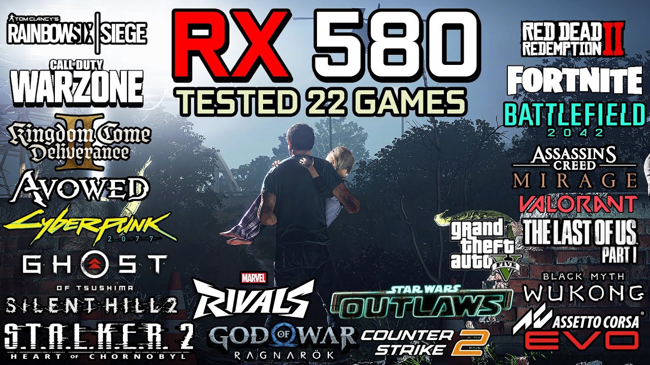 RX 580 8GB in 2025 : Test in 22 Games - Gaming Test in 2025