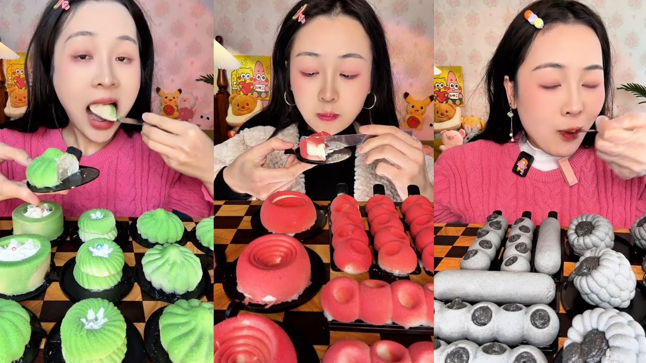 Colorful Macaron & Jelly Mukbang | ASMR Sweet Eating Sounds | Satisfying Dessert Feast (No Talking)