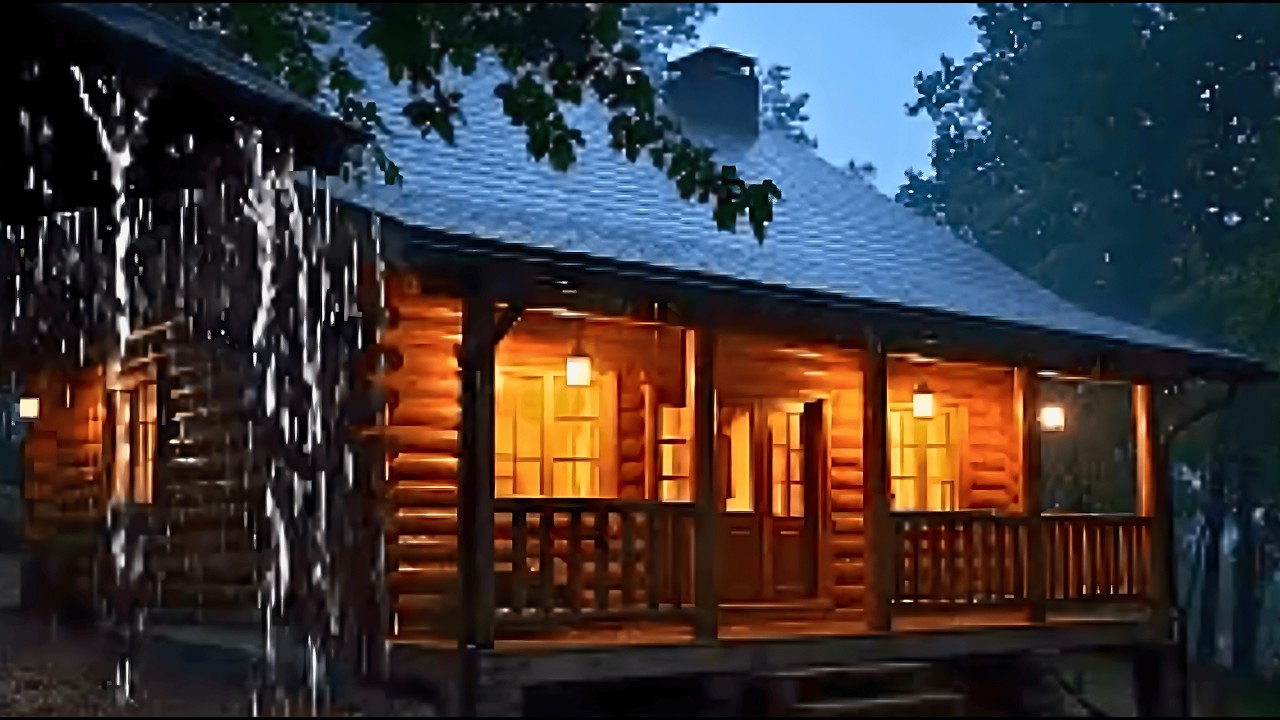 Heavy Rain Sounds for Sleeping on the Roof | Deep Sleep, Anxiety Relief and Calm Mind All Night
