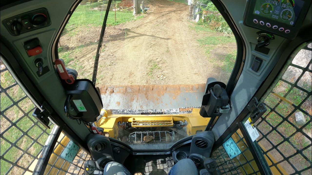 POV loading truck with a CAT 289d3 skid steer #sewer #caterpillar