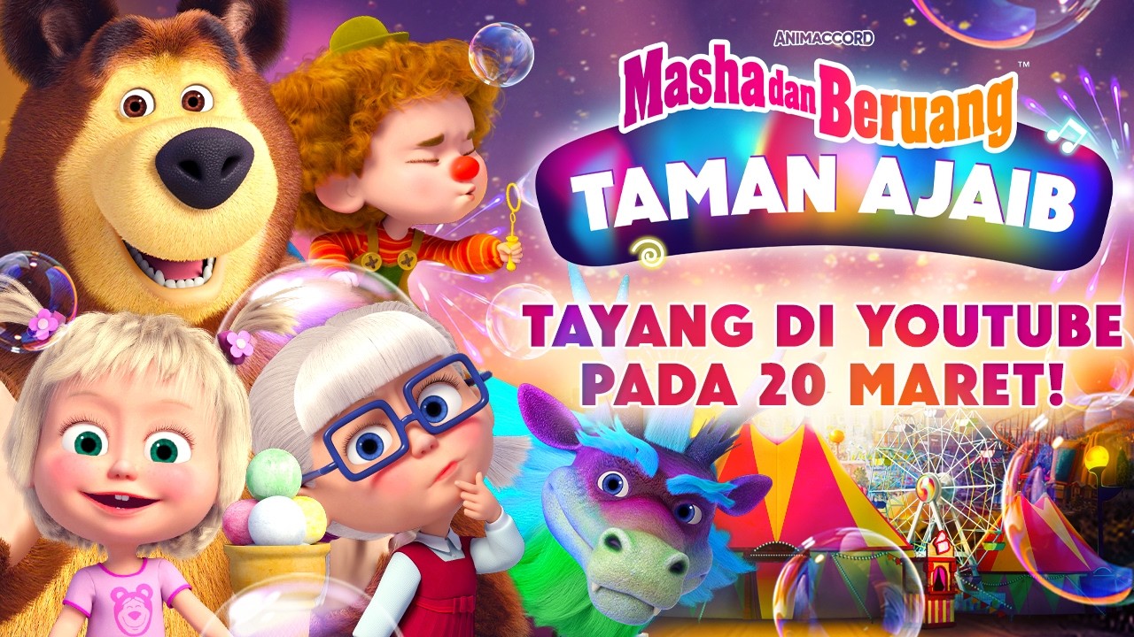 🤹🎡 Masha dan Beruang: Taman Ajaib🎢🎪 (Trailer) 🎬 Tayang di YouTube pada 20 Maret!