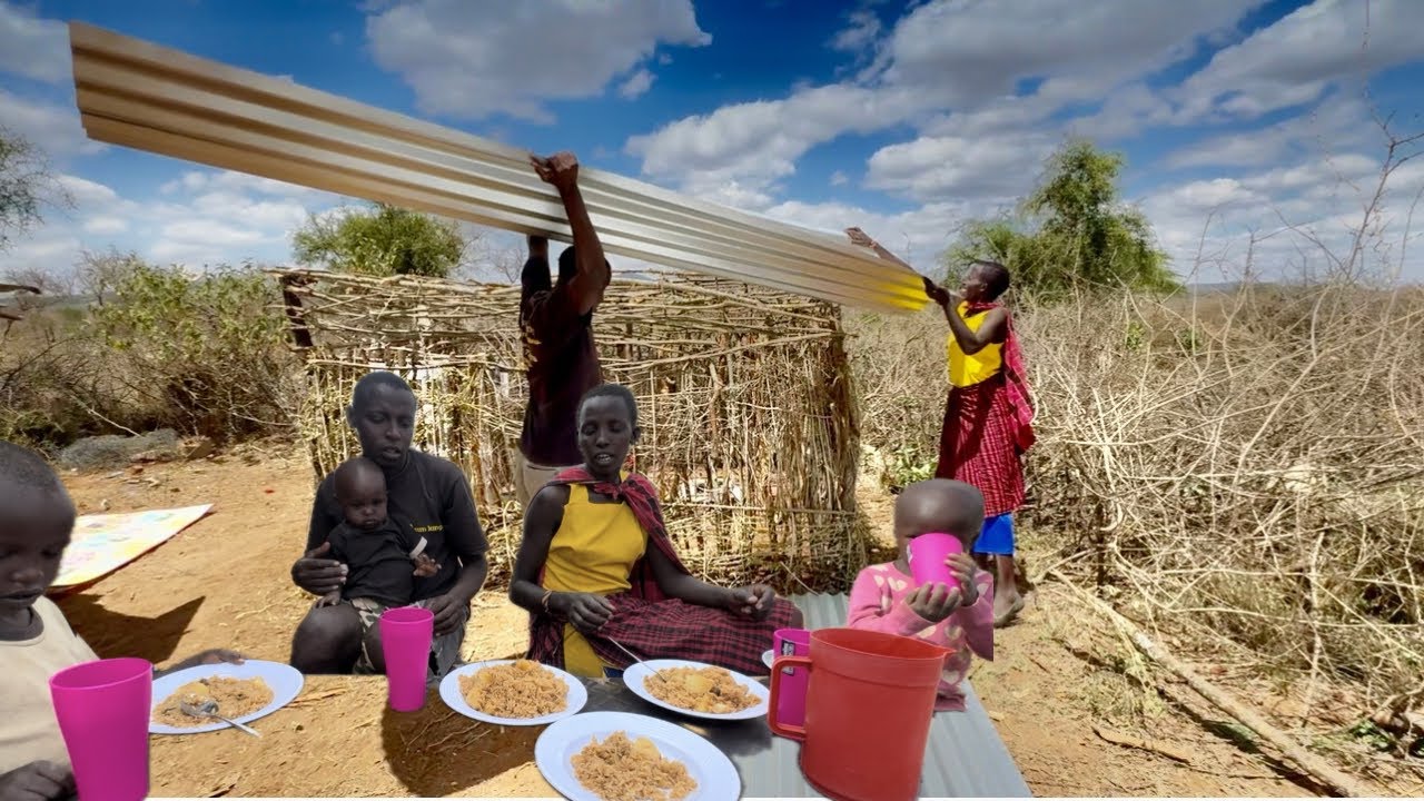 Ep10: We Have Finally Roofed Our Village Kitchen & Cooked the BEST Beef Pilaf in the Wild!🔥