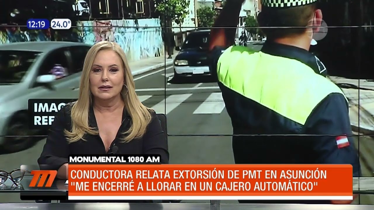 Conductora relata extorsión de agentes de la PMT