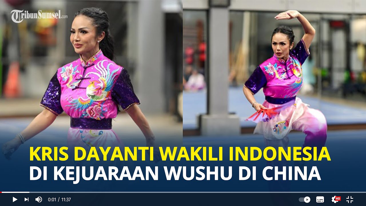 KEREN! Kris Dayanti Lemos Wakili Indonesia di Kejuaraan Wushu Internasional di China