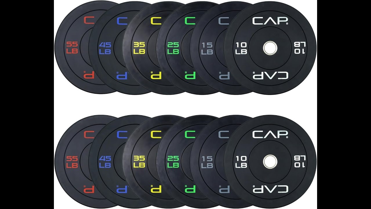 Review: CAP Barbell Olympic Bumper Plate Set – 100-370 lbs Strength Gear
