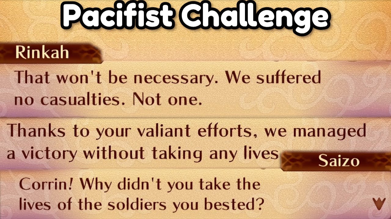 Beating Fire Emblem Fates as the Story Intends (Pacifist)