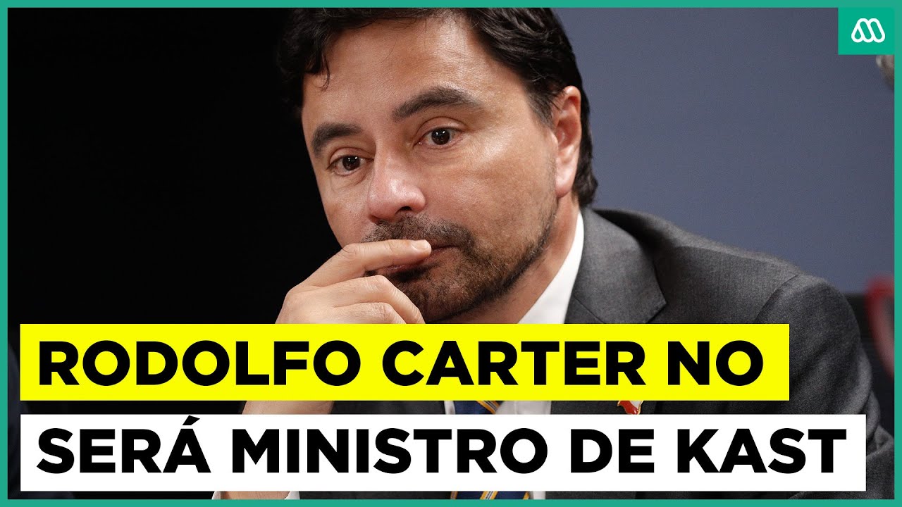 Carter anuncia que no ser&aacute; ministro de Kast: confirm&oacute; su continuidad como senador por La Araucan&iacute;a