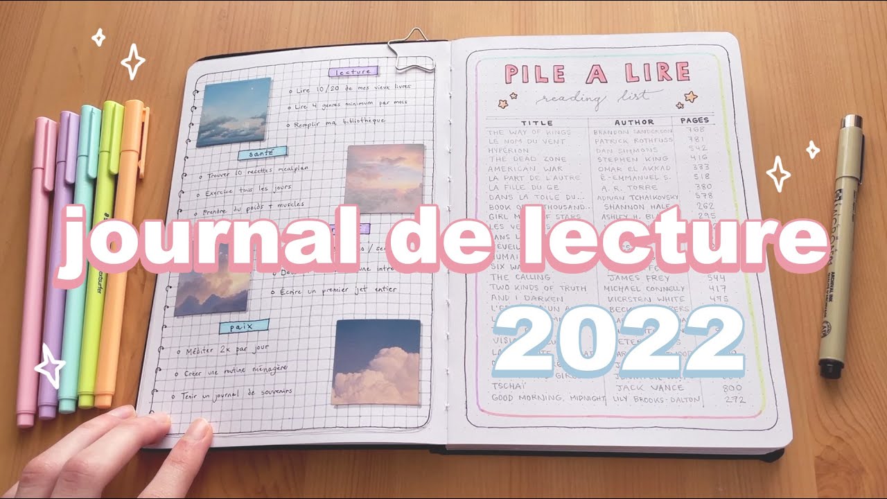 MON JOURNAL DE LECTURE POUR 2022 ♡ | reading bullet journal flip through