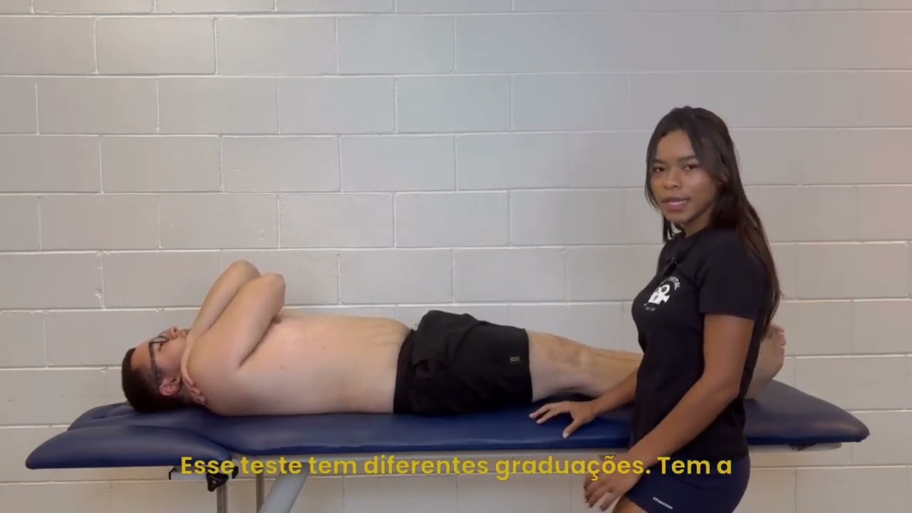 Teste muscular manual dos músculos abdominais inferiores