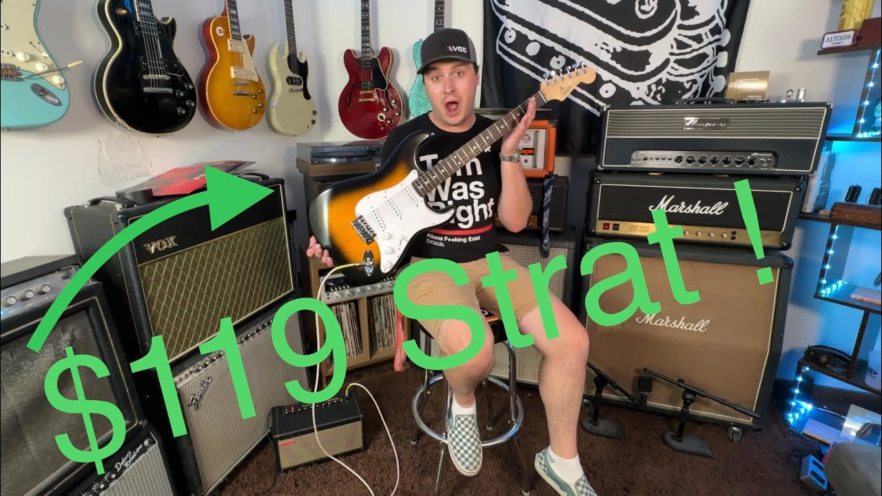 I Bought the Cheapest Stratocaster & Modded it - Squier Debut Series 2024