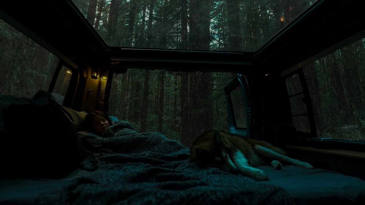 Night Rain & Soft Thunder 🌙 Drift Off Instantly Without Even Noticing
