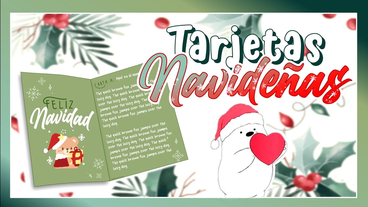 CÓMO HACER TARJETAS NAVIDEÑAS EN POWERPOINT 🎄🌟