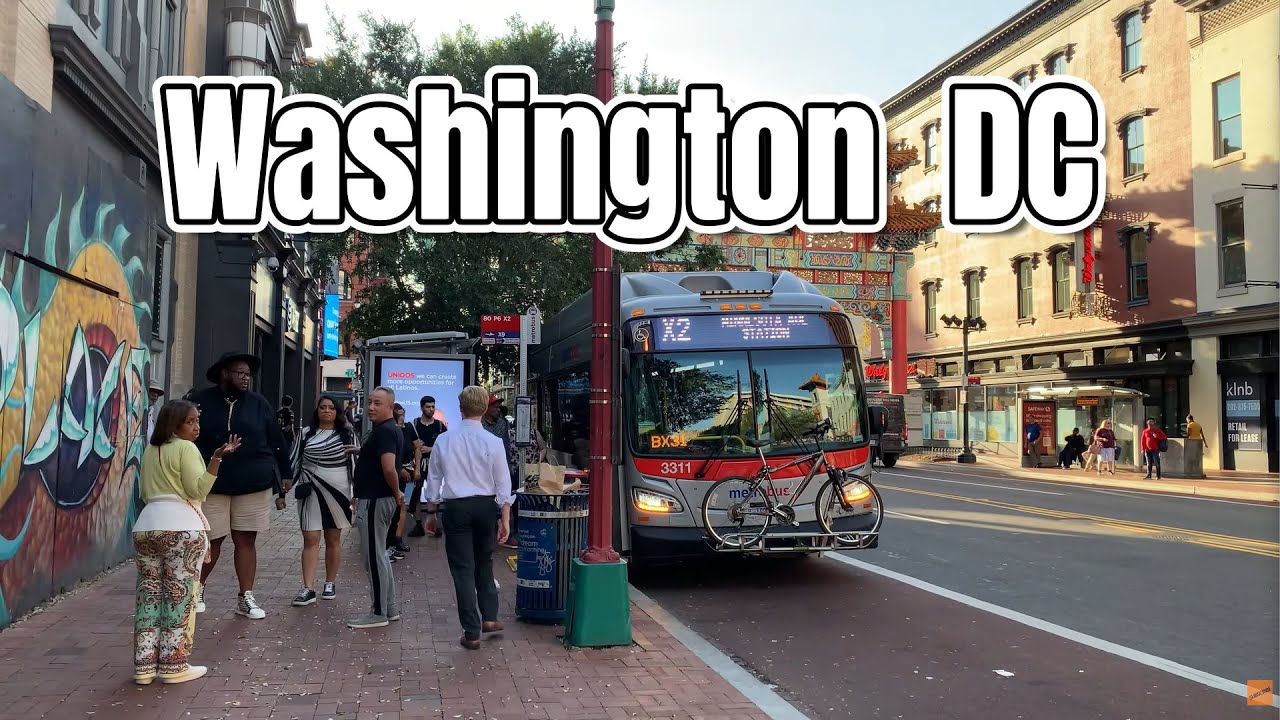 🇺🇸 Washington DC Walking Tour 4K | Downtown Washington DC Street View | USA City Walk Travel Guide 